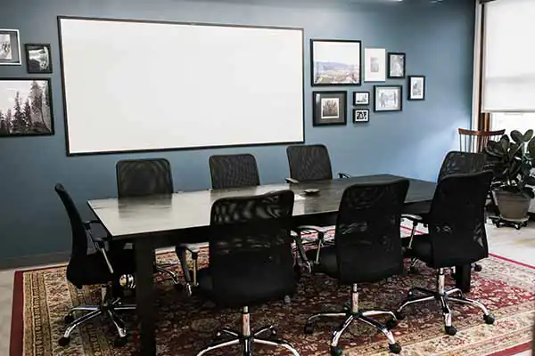 A conference room in the Name.com office