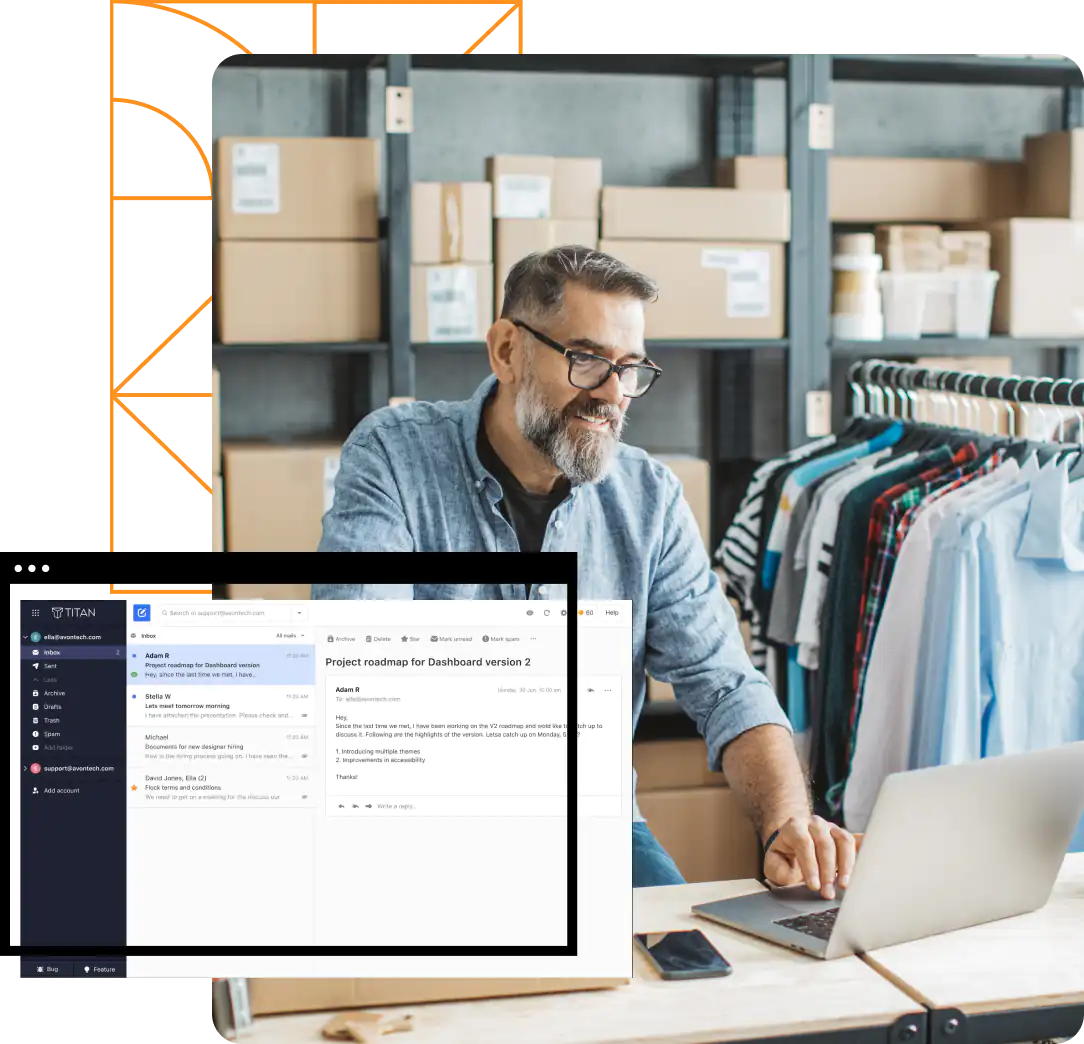 Titan email Management Illustration