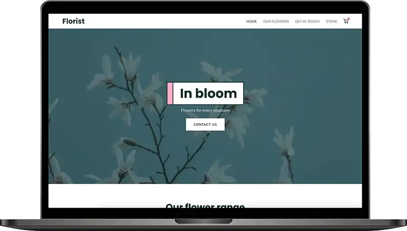 Website builder florist template